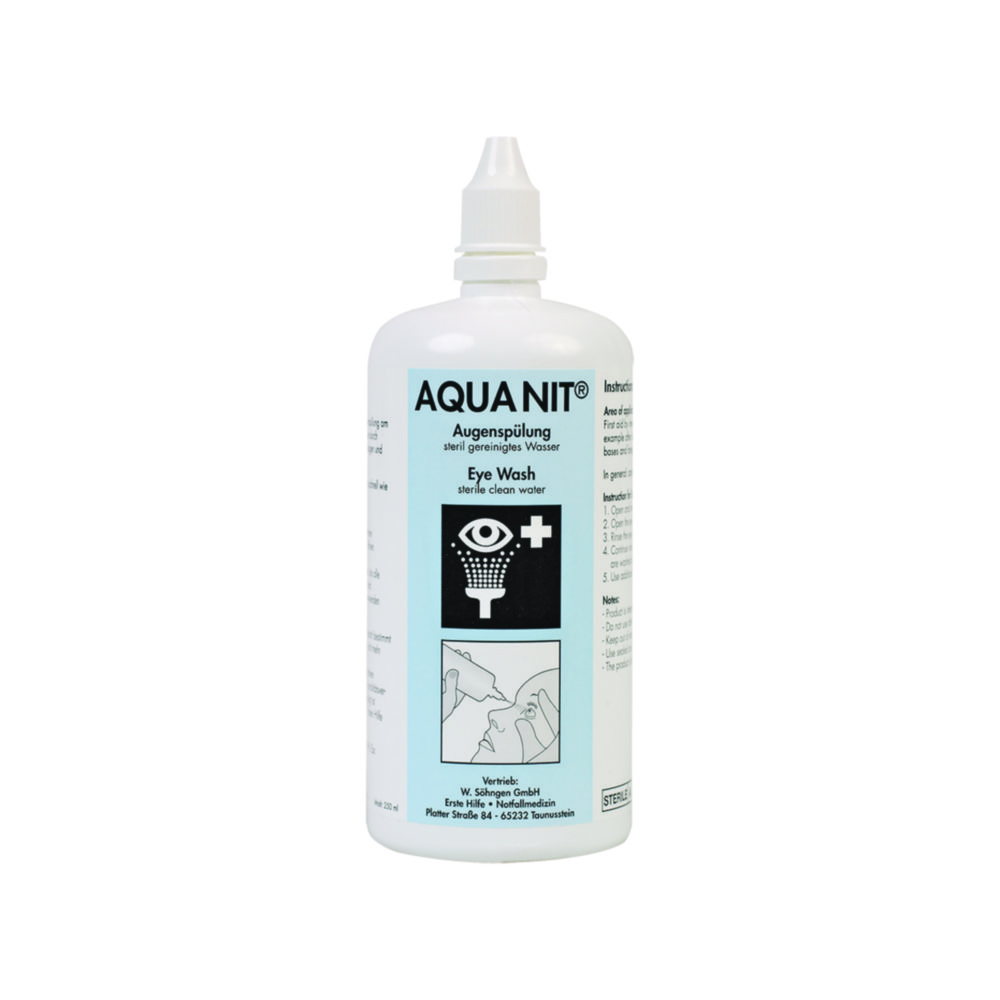 Náhradná fľaša pre box na výplach očí Aqua NIT®, sterilná voda