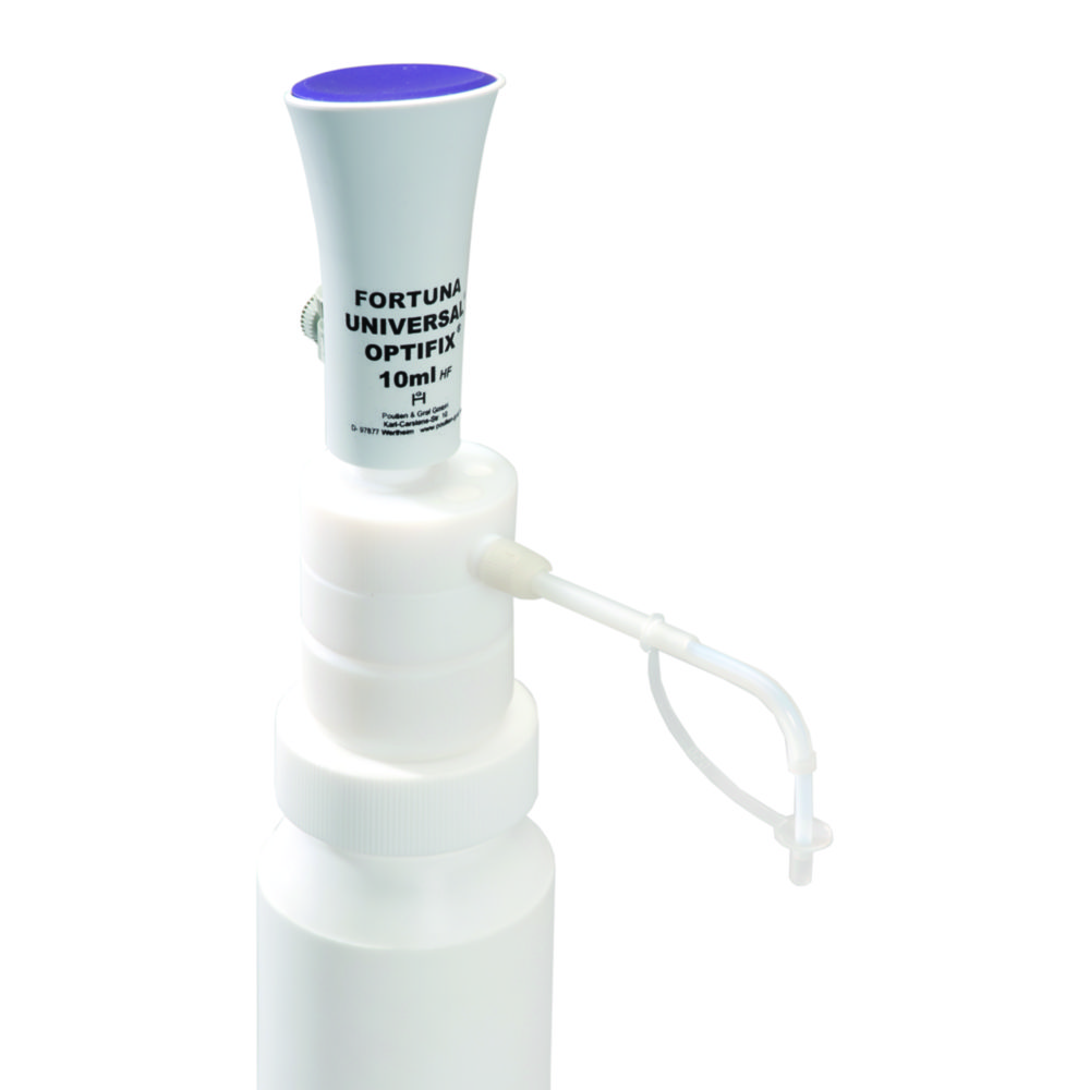 Dispensers, bottle-top, FORTUNA UNIVERSAL<sup>®</sup> OPTIFIX<sup>®</sup> HF