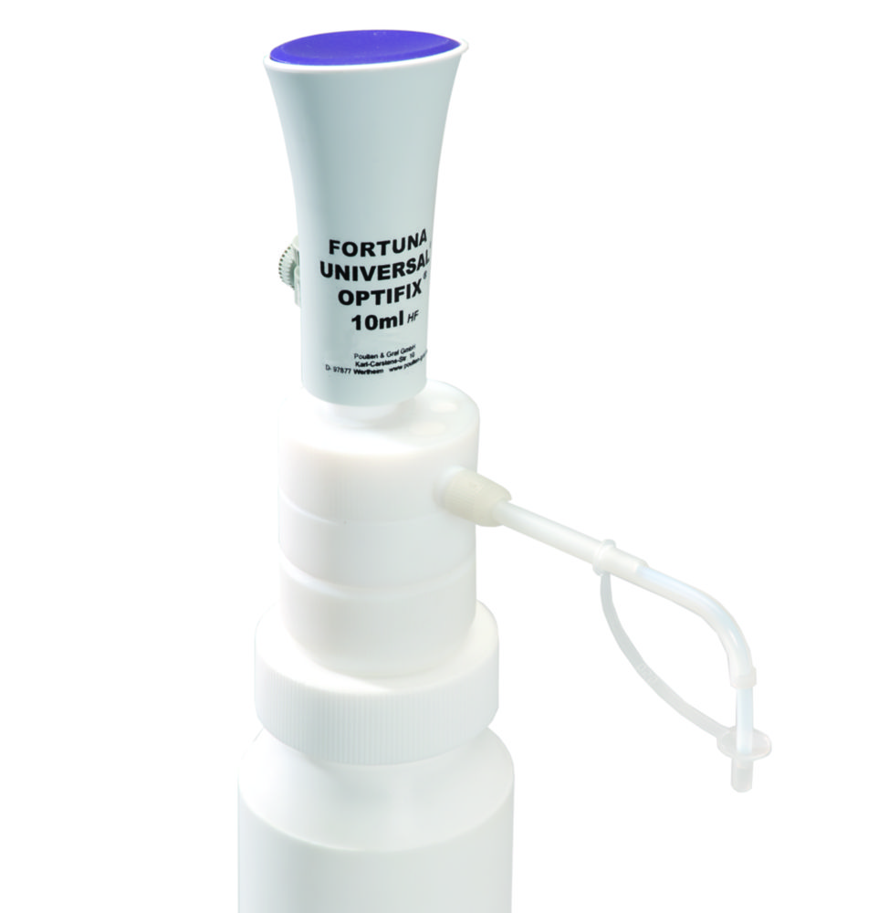 Dispensers, bottle-top, FORTUNA UNIVERSAL<sup>®</sup> OPTIFIX<sup>®</sup> HF