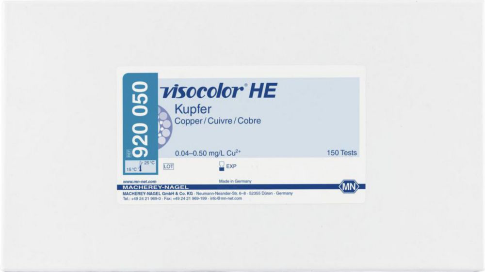 Testovacie súpravy <i><sup>VISOCOLOR®HE</sup> na </i>analýzu vody
