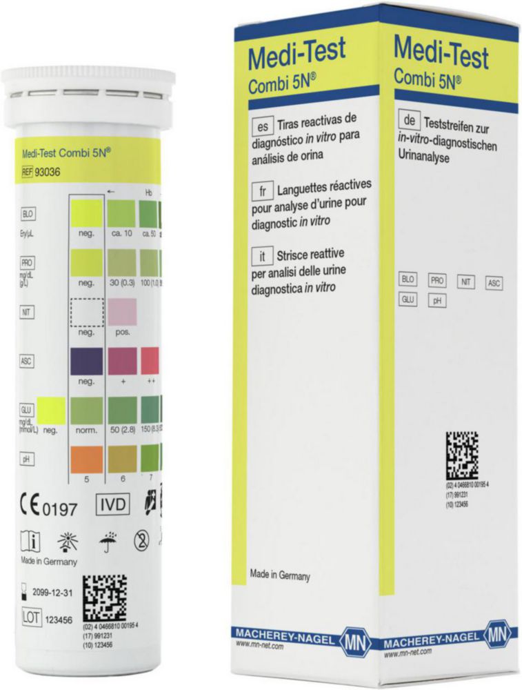 Testovacie prúžky na analýzu moču MEDI-TEST Combi