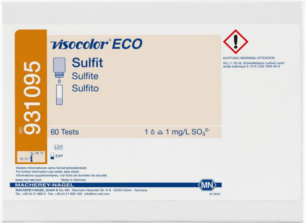 Testovacie súpravy <i><sup>VISOCOLOR®ECO</sup> na </i>analýzu vody