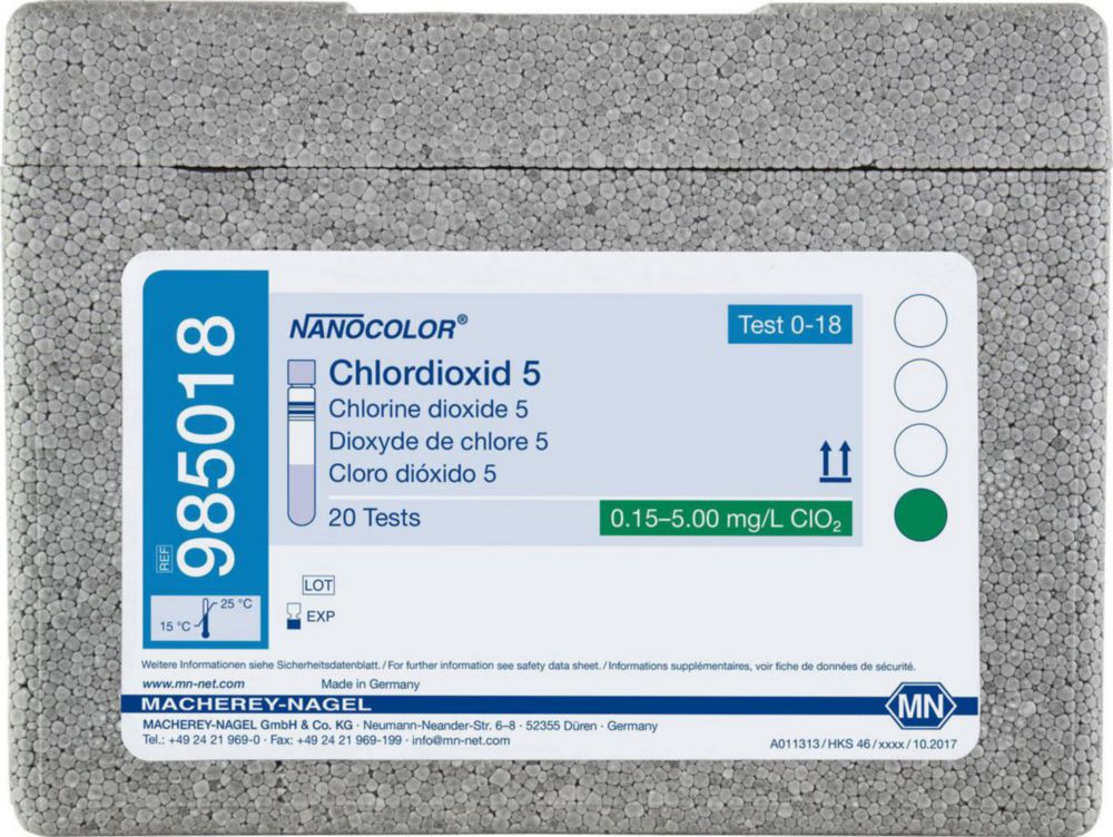 Skúmavky <sup>NANOCOLOR® </sup>Chlór / Chlorid