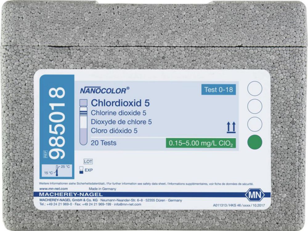 Skúmavky <sup>NANOCOLOR® </sup>Chlór / Chlorid