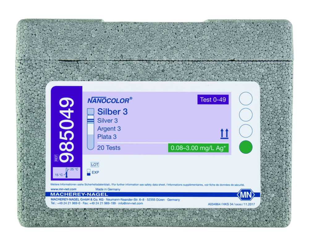 Skúmavky <sup>NANOCOLOR® </sup>Silver