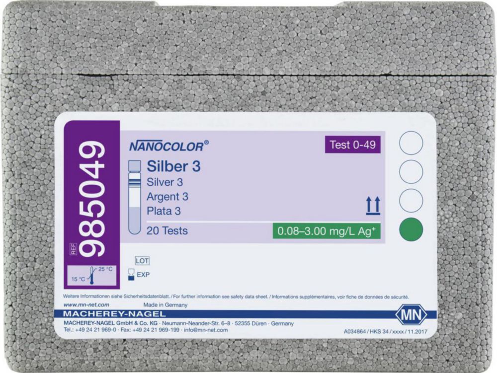 Skúmavky <sup>NANOCOLOR® </sup>Silver