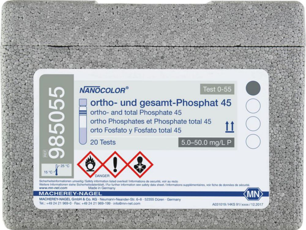 Skúmavky <sup>NANOCOLOR® </sup>na orto- a celkový fosfát
