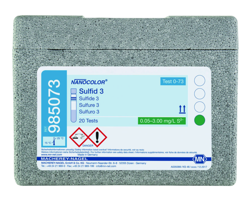 Skúmavky <sup>NANOCOLOR® </sup>Sulfide / Sulfite / Sulfate