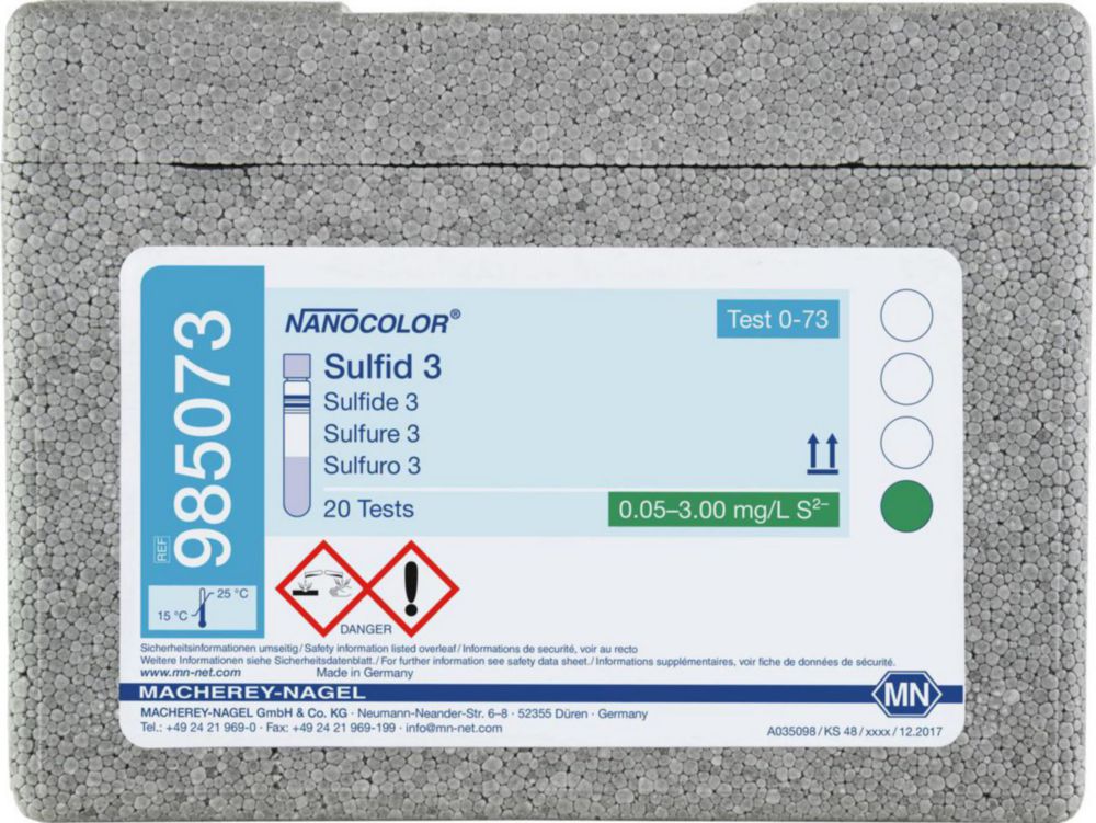 Skúmavky <sup>NANOCOLOR® </sup>Sulfide / Sulfite / Sulfate
