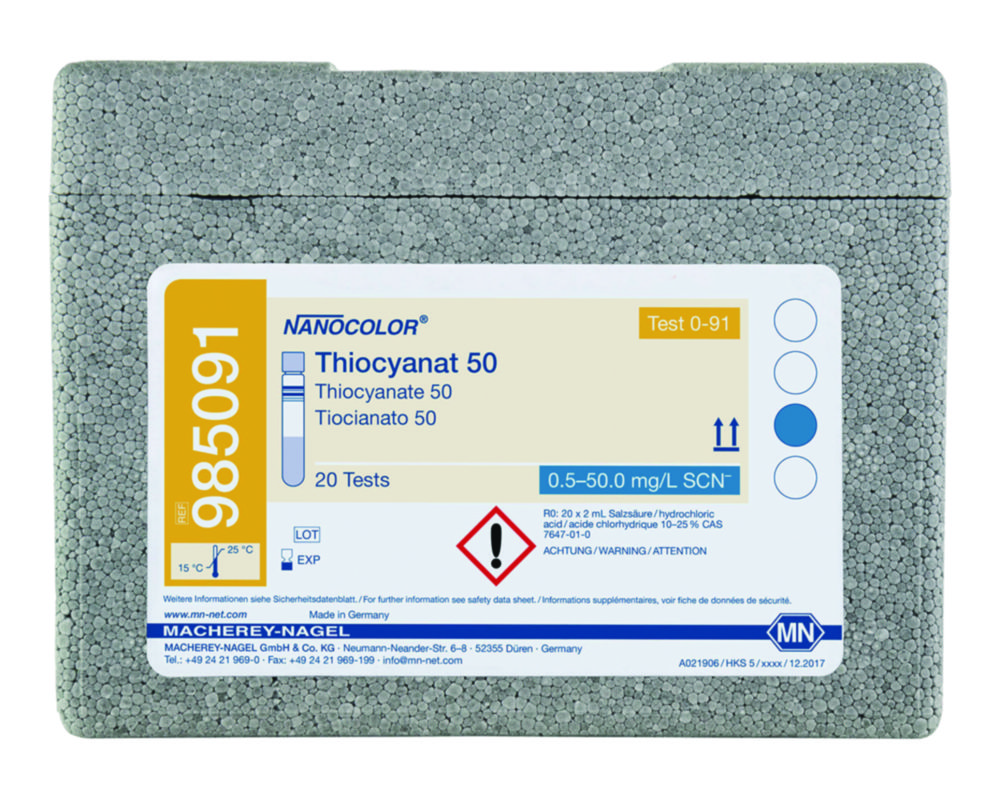 Testy na skúmavkách <sup>NANOCOLOR® </sup>Thiocyanate