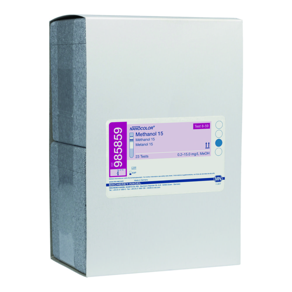 Testy skúmaviek <sup>NANOCOLOR® </sup>Metanol