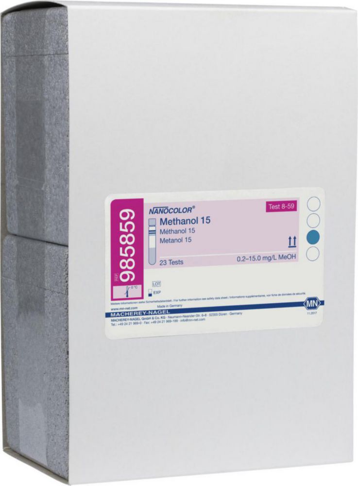 Testy skúmaviek <sup>NANOCOLOR® </sup>Metanol
