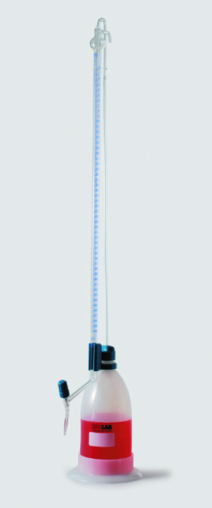 Automatická byreta, schillingový vzor, borosilikátové sklo 3.3/LDPE