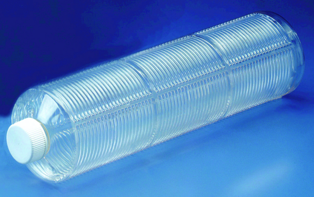 Roller bottles, PETG, pleated surface