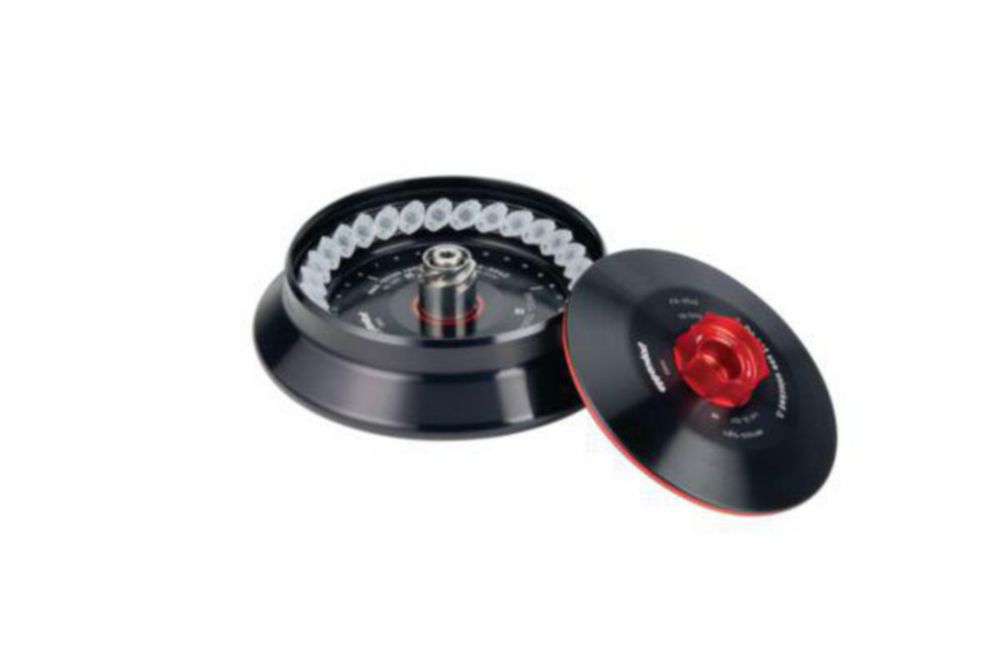 Rotory s pevným uhlom pre odstredivky 5910 Ri / 5920 R, vrátane. <sup>QuickLock®</sup> veko rotora
