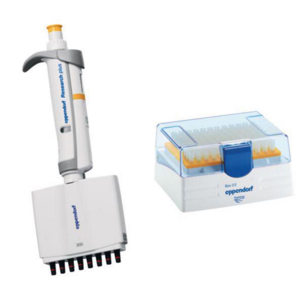 Viackanálové mikrolitrové pipety Eppendorf <sup>Research®</sup> plus (všeobecný laboratórny produkt), variabilné