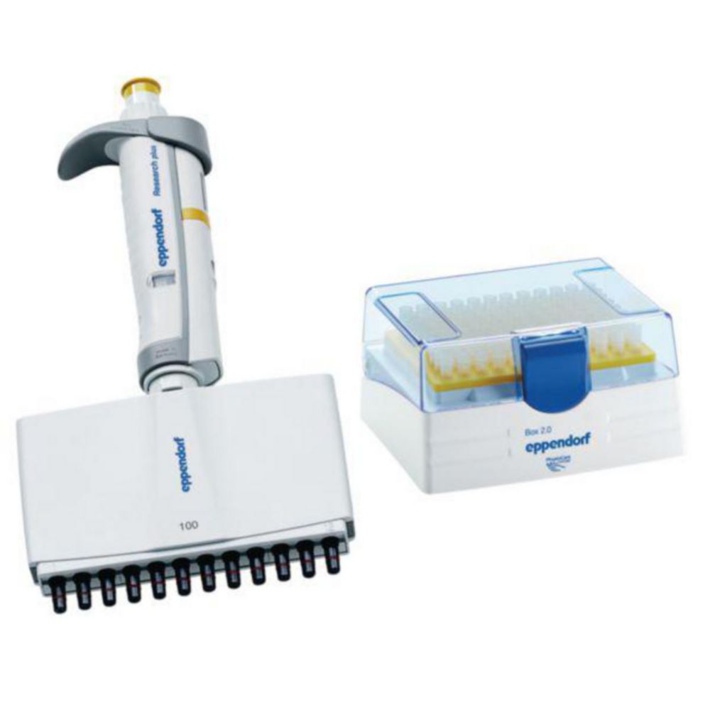Viackanálové mikrolitrové pipety Eppendorf <sup>Research®</sup> plus (všeobecný laboratórny produkt), variabilné