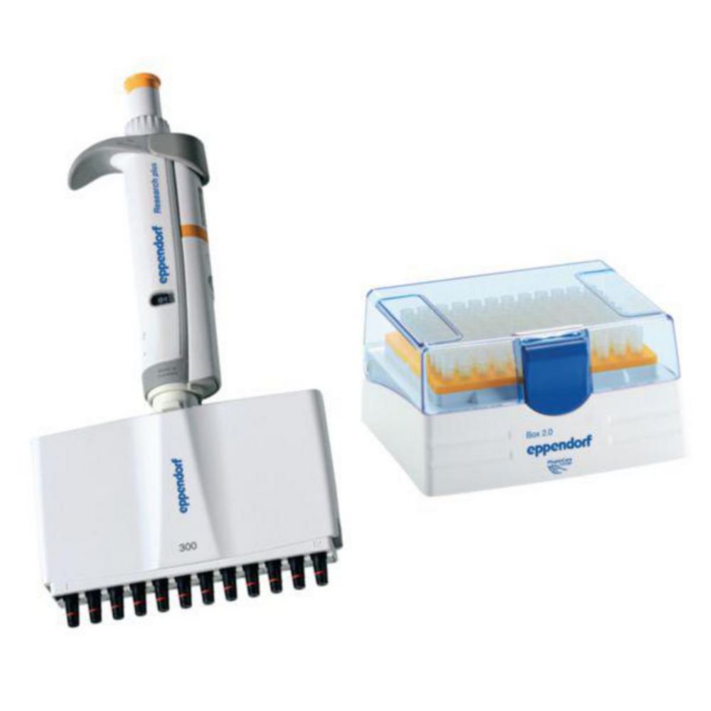 Viackanálové mikrolitrové pipety Eppendorf <sup>Research®</sup> plus (všeobecný laboratórny produkt), variabilné