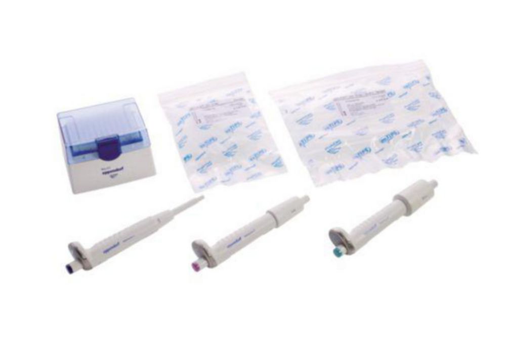 Jednokanálové mikrolitrové pipety <sup>epReference®</sup> 2 (všeobecný laboratórny produkt), 3 balenia