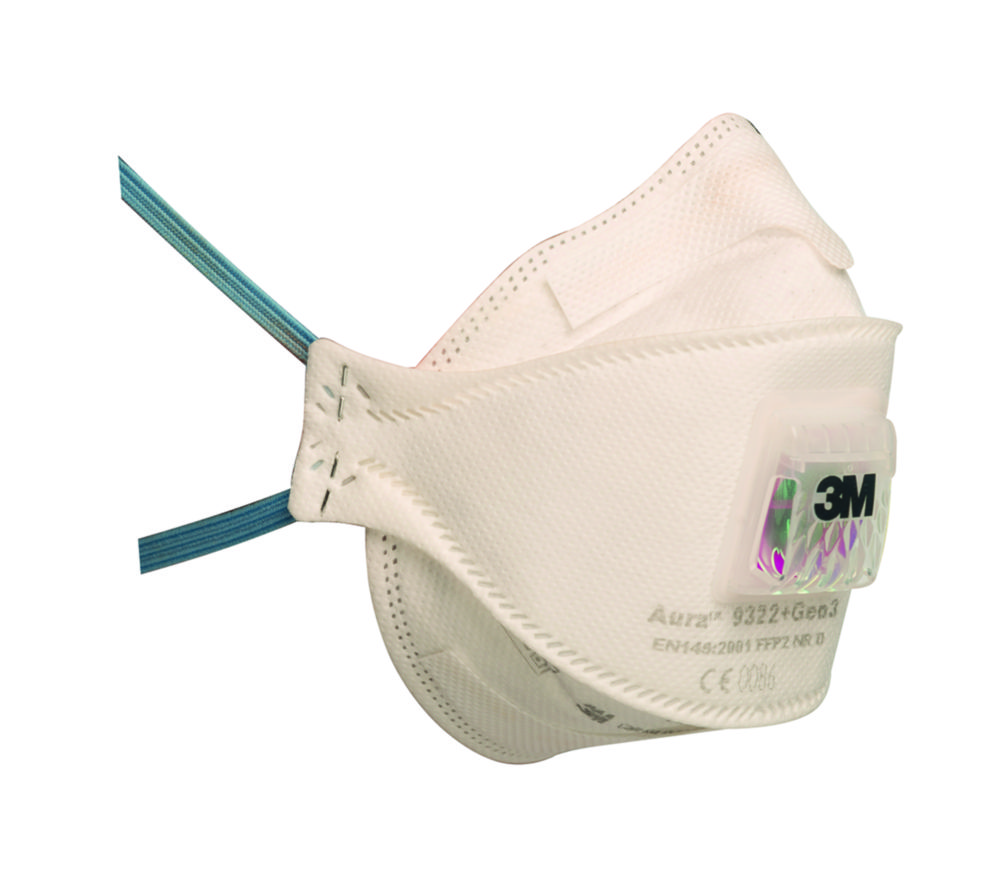 Respirátory Aura™ 9300+Gen3, séria, skladacie masky
