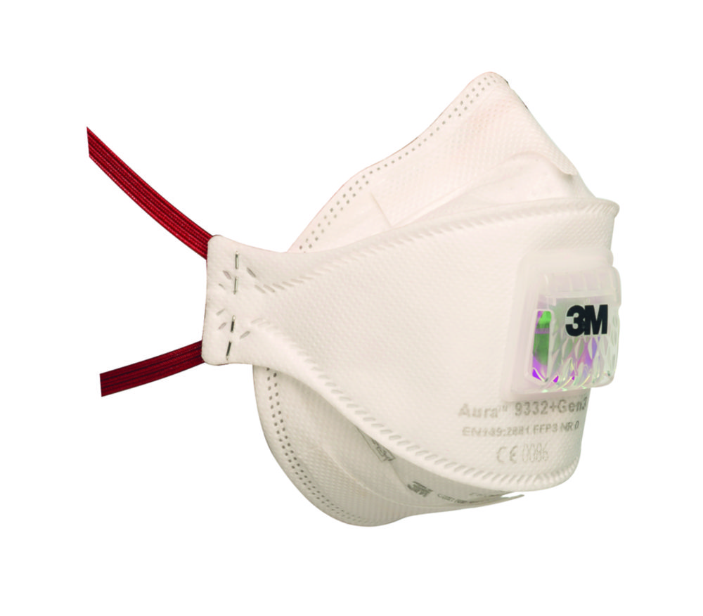 Respirátory Aura™ 9300+Gen3, séria, skladacie masky