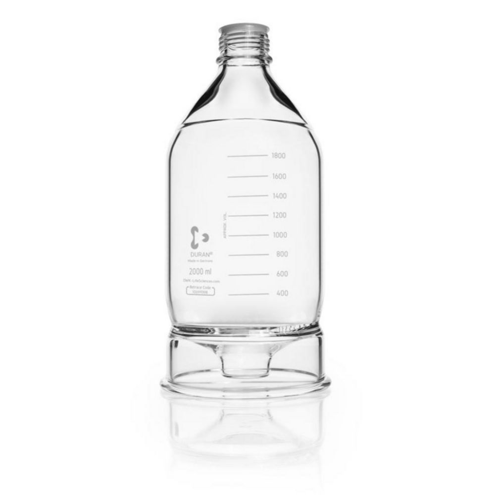 Fľaše s HPLC zásobníkom <sup>DURAN®</sup>, borosilikátové sklo 3.3, s kónickou základňou
