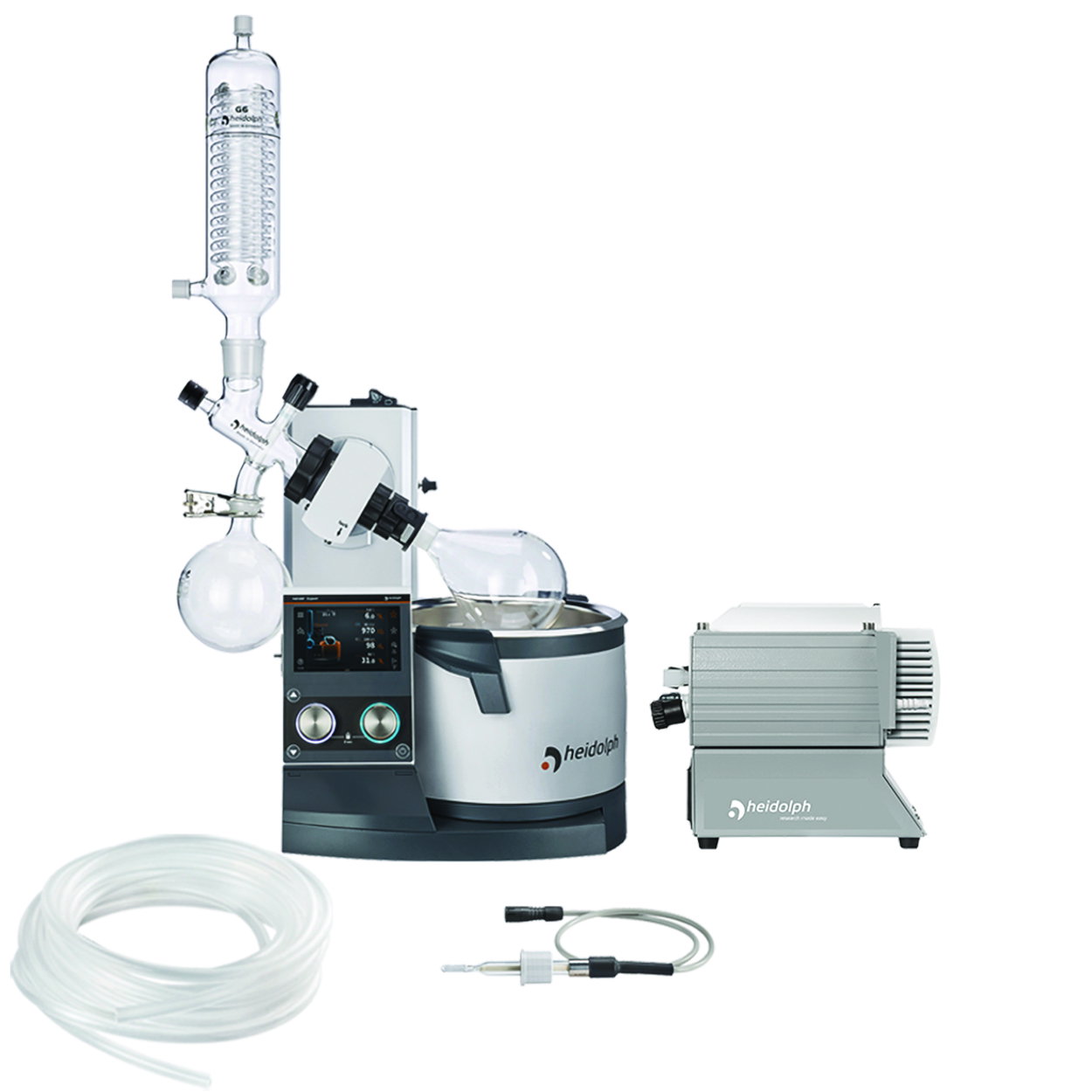 Rotačné odparovače Hei-VAP Expert Control Reaction/Extraction Package