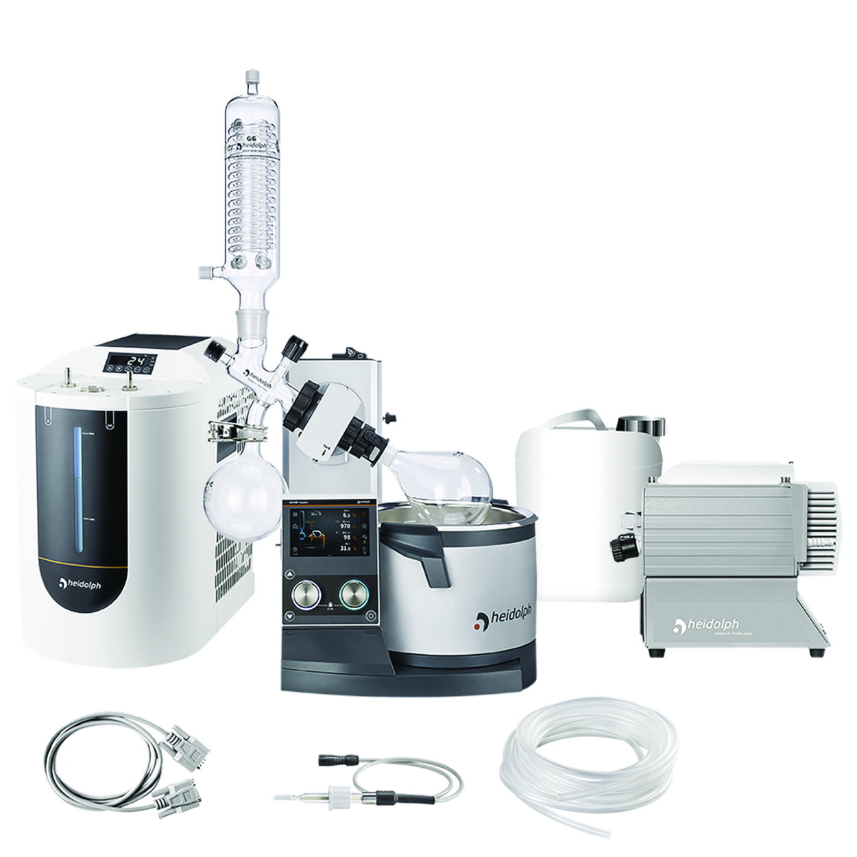 Rotačné odparovače Hei-VAP Expert Control Reaction/Extraction-Chill Package