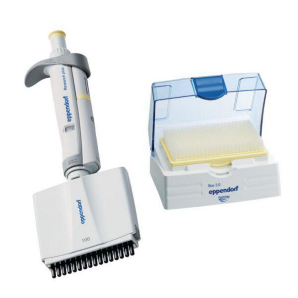Viackanálové mikrolitrové pipety Eppendorf <sup>Research®</sup> plus (všeobecný laboratórny produkt), variabilné