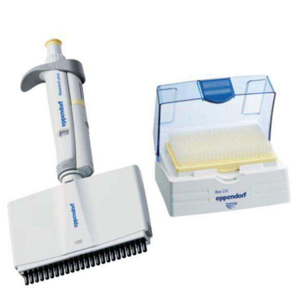 Viackanálové mikrolitrové pipety Eppendorf <sup>Research®</sup> plus (všeobecný laboratórny produkt), variabilné