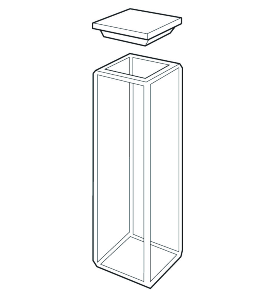 Štandardné obdĺžnikové fluorometrické bunky