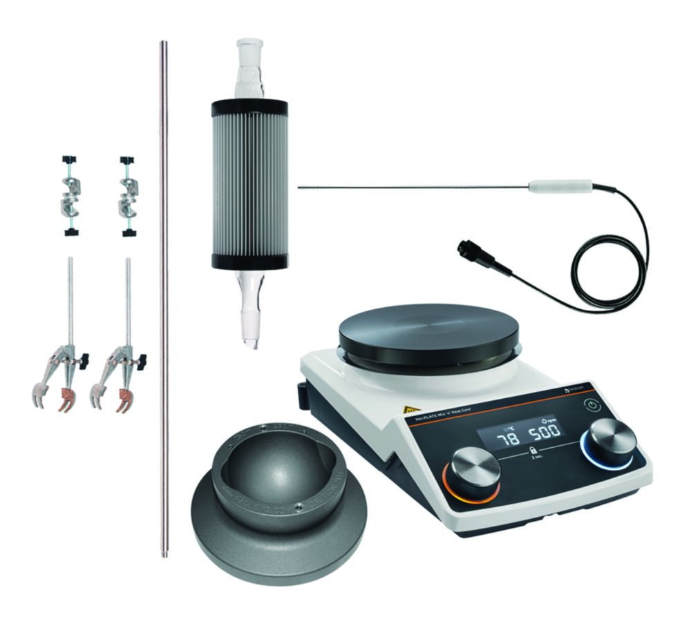Magnetické miešadlo Hei-PLATE Reflux Package <sup> Core+</sup> Mini