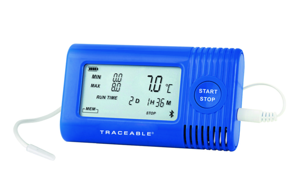 Záznamník údajov o teplote <sup>Traceable®</sup>, s 1 guľovou sondou
