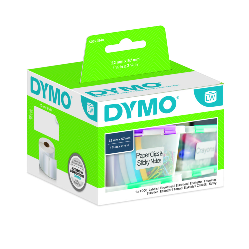 Papierové štítky LabelWriter™ pre tlačiarne štítkov <sup>DYMO®</sup>, odnímateľné
