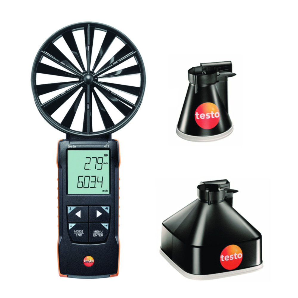 Lopatkový anemometer testo 417, Súprava lievika 1