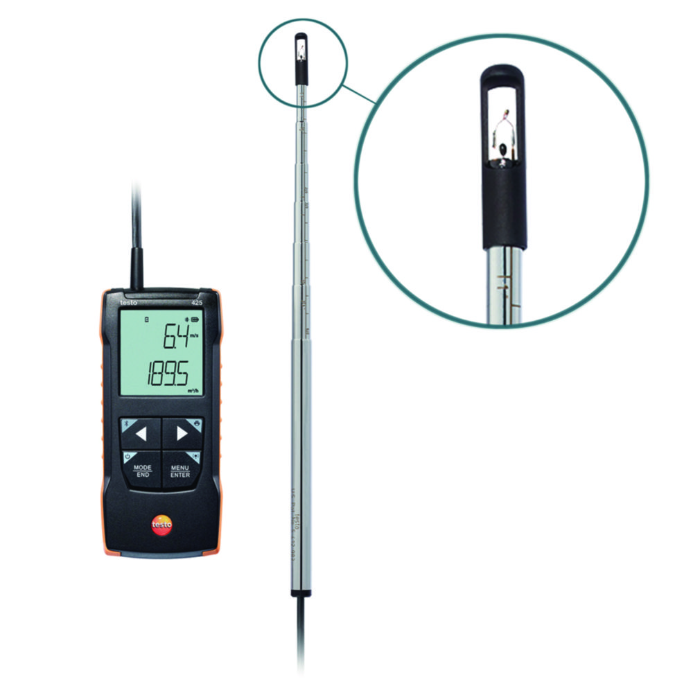 Anemometer s horúcim vodičom testo 425