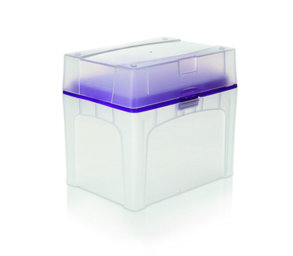 Filtračné špičky, uložené v boxe TipBox, sterilné, <sup>Bio-Cert®</sup>
