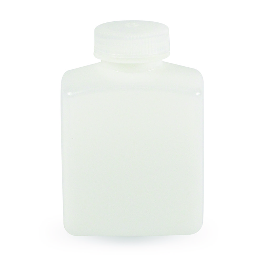 Fľaša so širokým hrdlom, HDPE, obdĺžniková