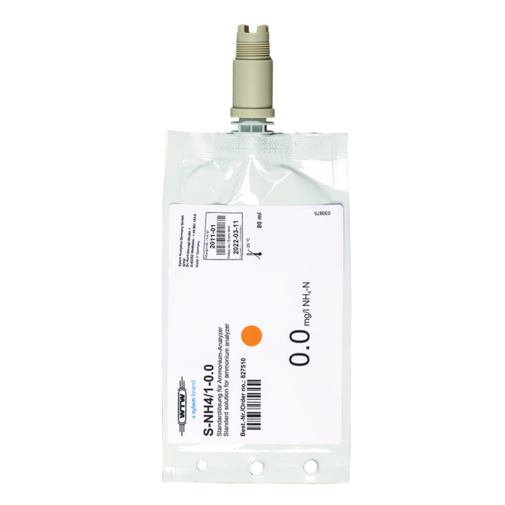 Kalibračné štandardy amoniaku (NH4-N) pre analyzátor Alyza IQ NH4