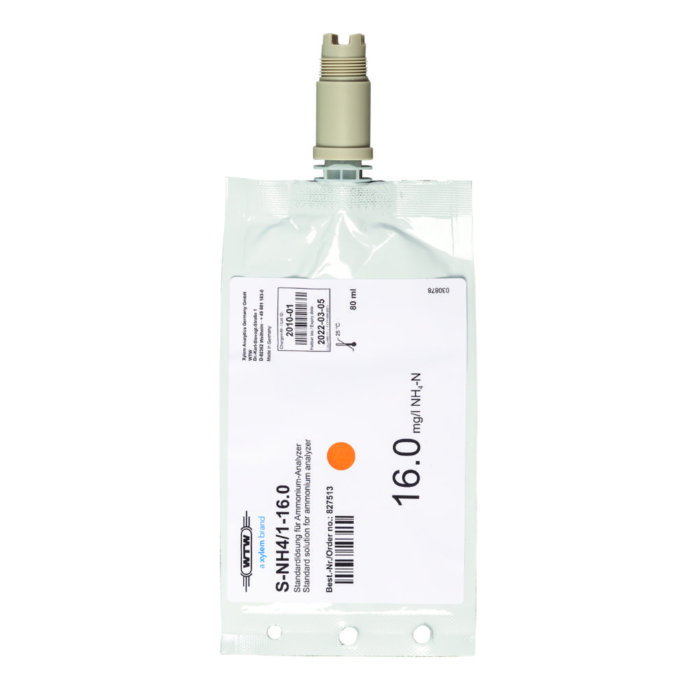 Kalibračné štandardy amoniaku (NH4-N) pre analyzátor Alyza IQ NH4