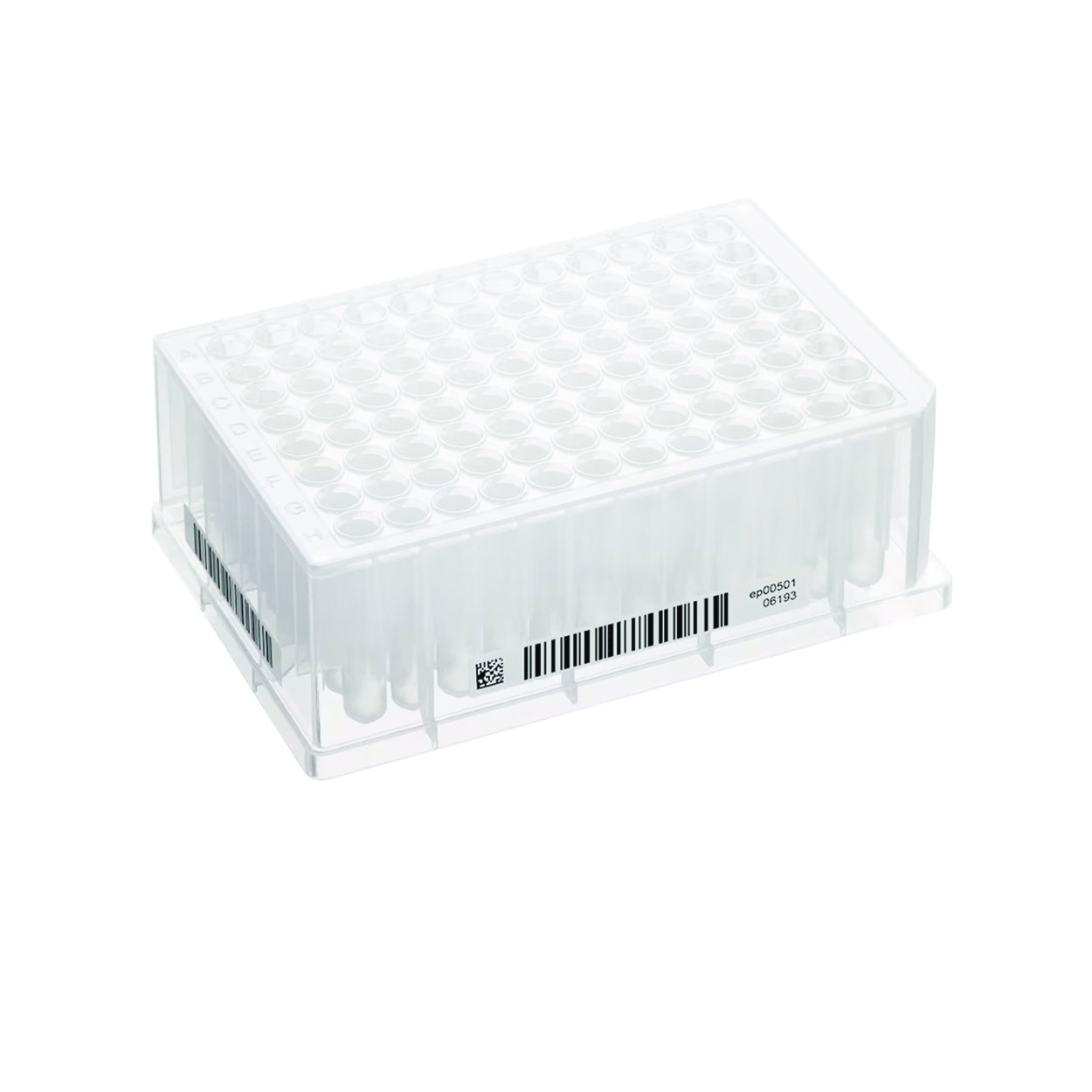 Dlhé jamkové platničky, 96/384 jamiek, PP, vhodné pre PCR, s SafeCode