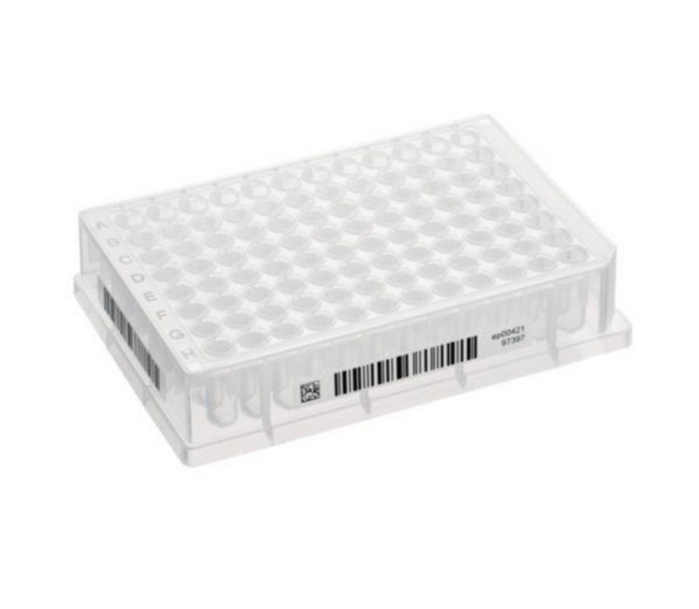 Dlhé jamkové platničky, 96/384 jamiek, PP, vhodné pre PCR, s SafeCode