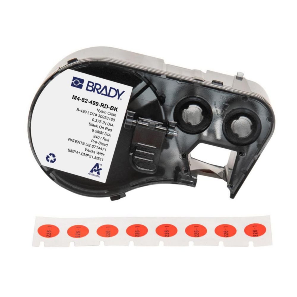 Etikety pre tlačiareň štítkov M510, nylonová tkanina B-499, bodové