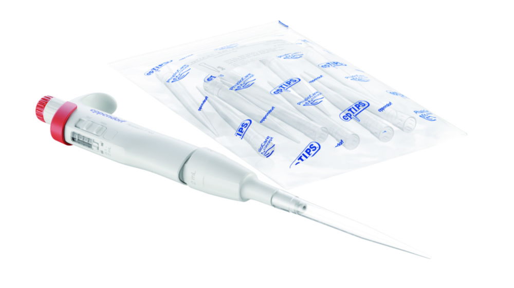 Jednokanálové mikrolitrové pipety Research<sup>®</sup> 3 neo, variabilné, vrátane epT.I.P.S.<sup>®</sup> vrecka na vzorky