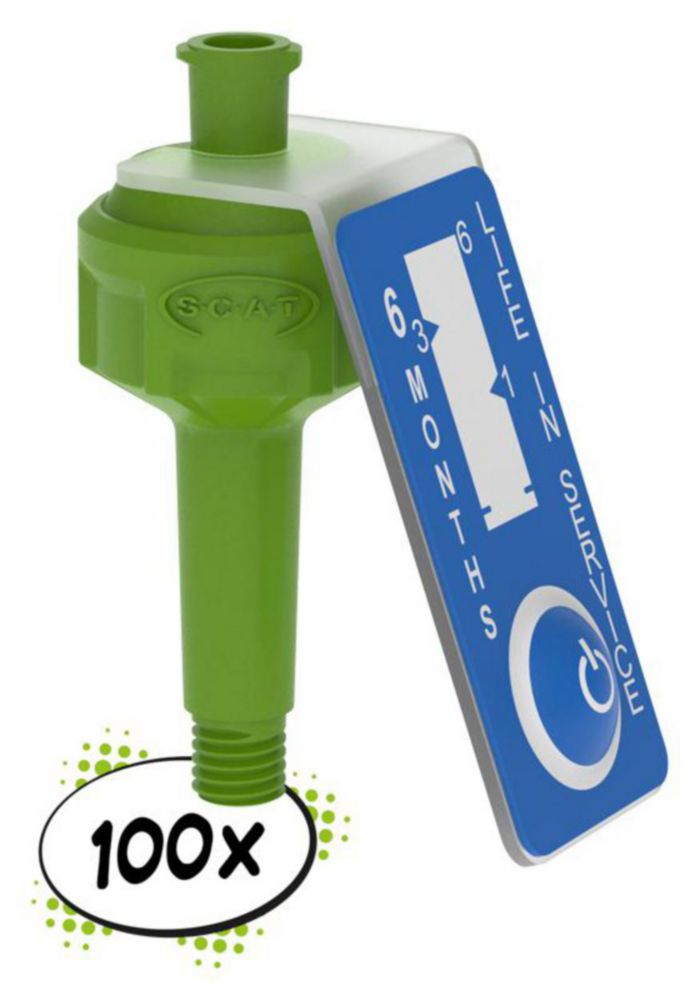 Vzduchové ventily, PP, GreenLine, pre analýzu PFAS