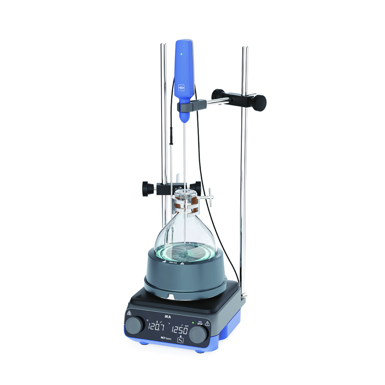 Magnetické miešadlo s ohrevom RCT basic Synthesis Solution 500, sada