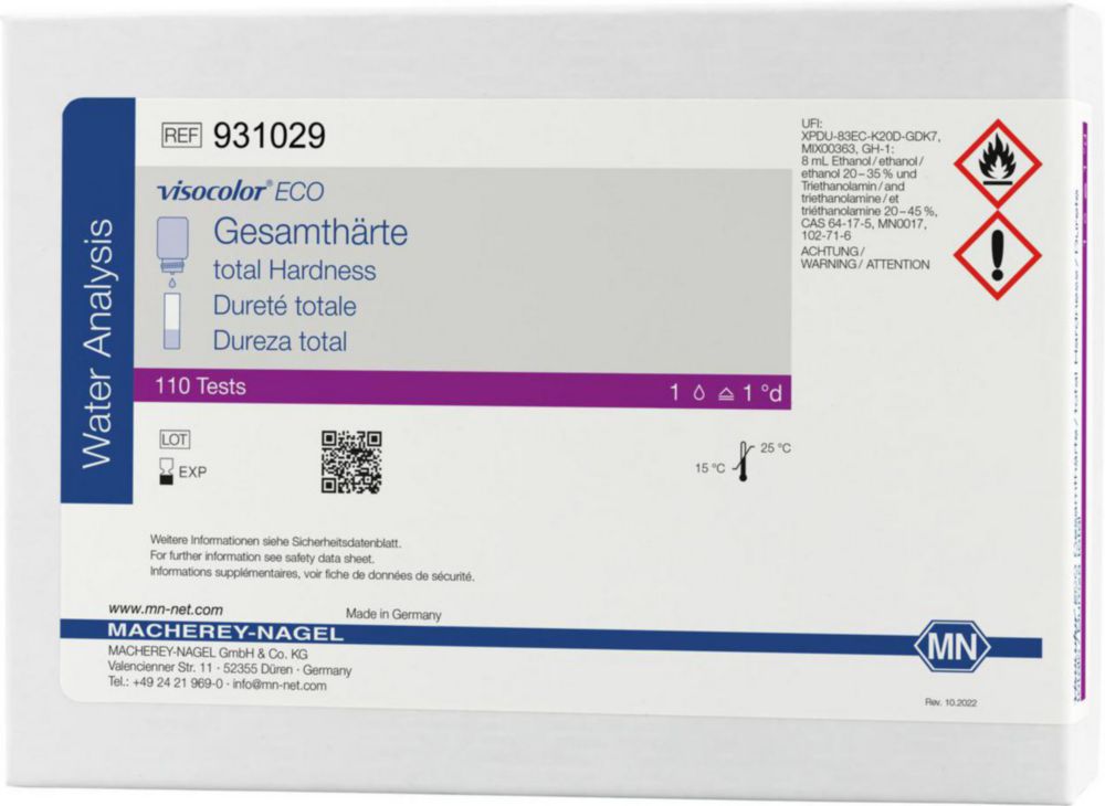 Testovacie súpravy <i><sup>VISOCOLOR®ECO</sup> na </i>analýzu vody