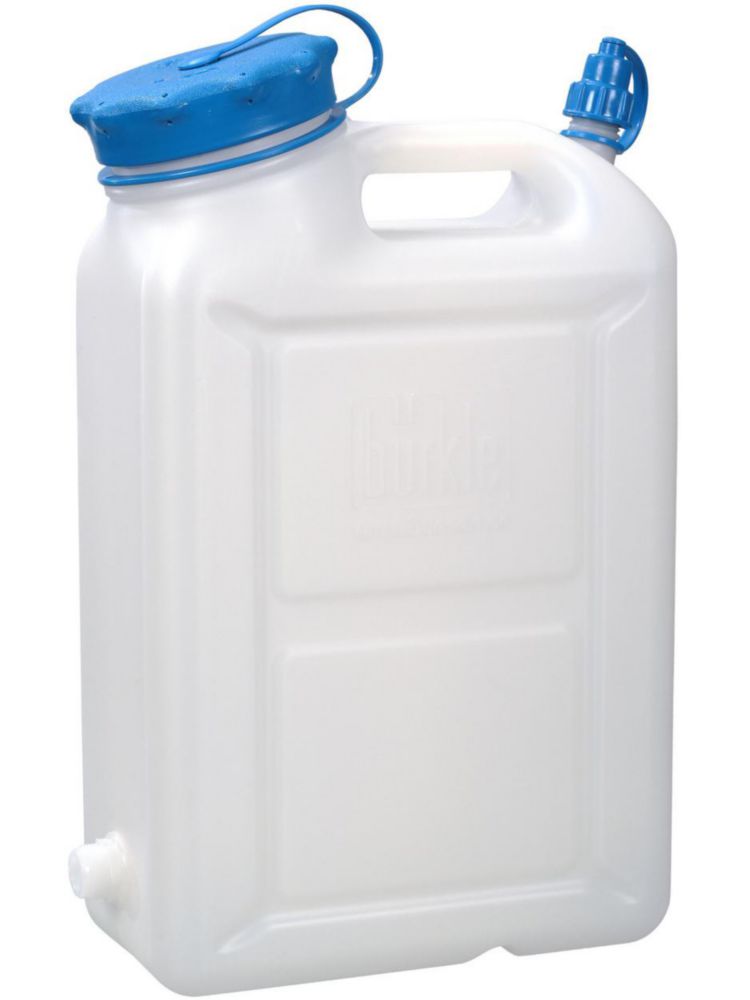 Kanistre so širokým hrdlom, HDPE, so závitovým konektorom a vetraním