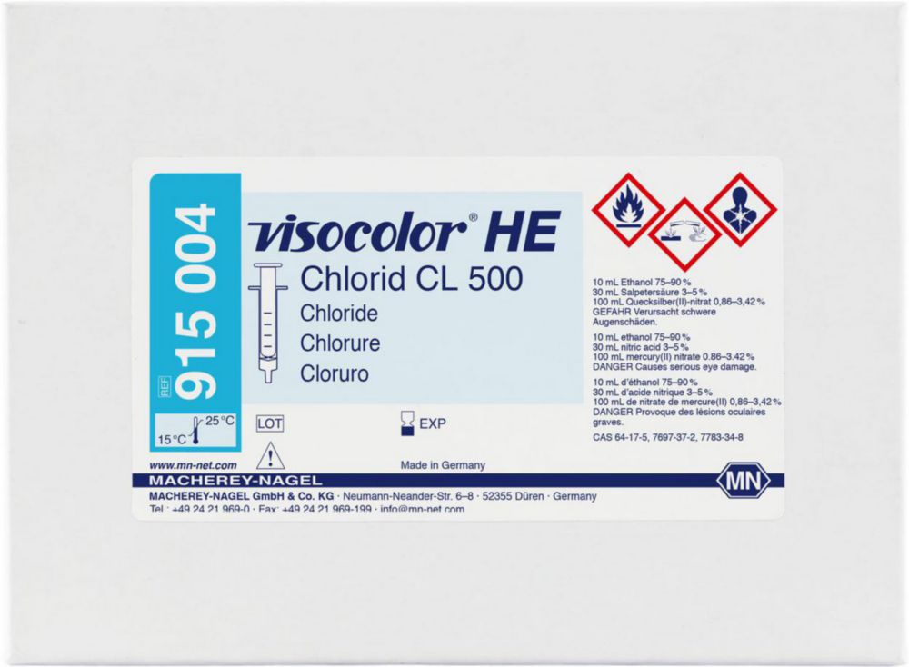 Testovacie súpravy <i><sup>VISOCOLOR®HE</sup> na </i>analýzu vody