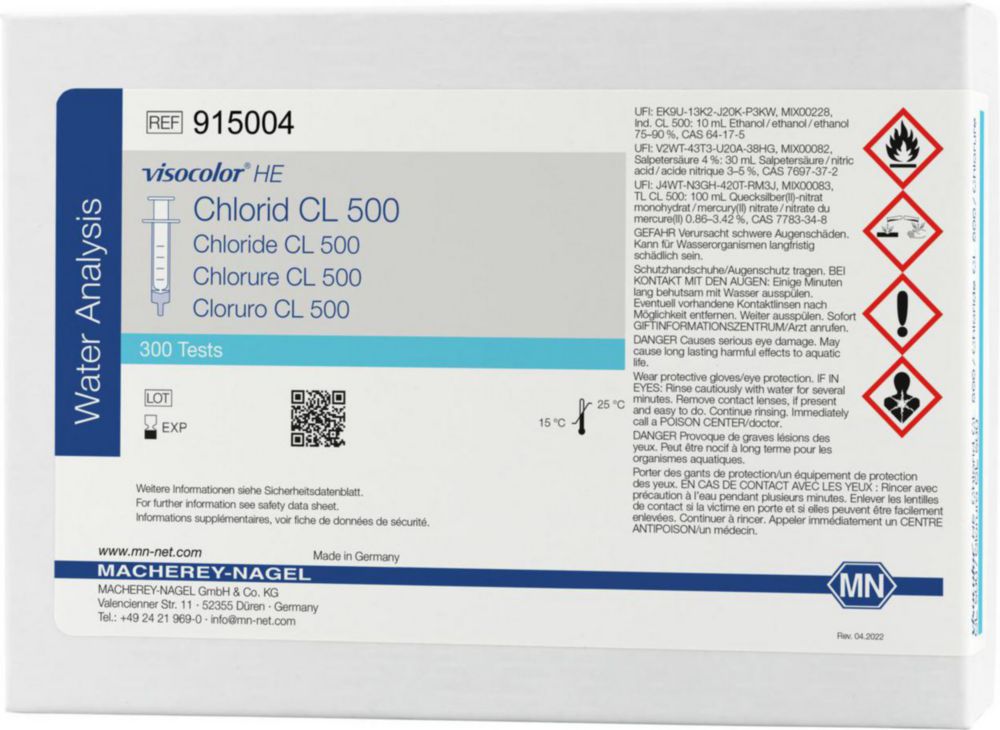 Testovacie súpravy <i><sup>VISOCOLOR®HE</sup> na </i>analýzu vody